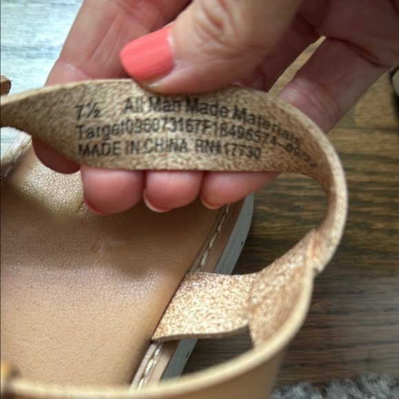 Tan Strappy Sandals - Picture 2 of 4